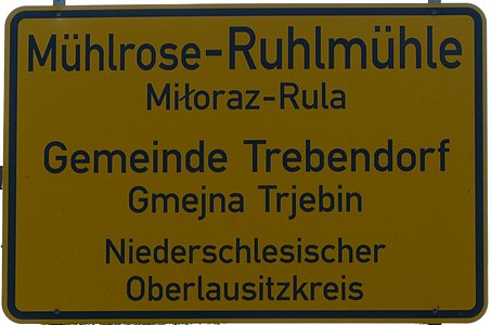 … ja, wenn man auf Ortsteile zurückgreift: 95 Zeichen für den Trebendorfer OT Ruhlmühle.