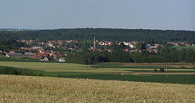 Allouanne vue edpuis la Via Francigena