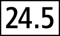 4.73 Hektometer sign