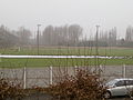 Vue du stade Delmotte depuis la décheterrie de la ville