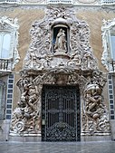 Rococo portal of the Palace of the Marqués de Dos Aguas in Valencia