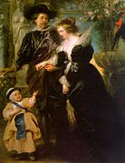 Rubens with Helena Fourment and their son Peter Paul by Rubens, 1639, Metropolitan Museum of Art