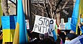 Protest in Montreal, Canada.