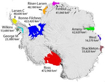 IJsplateaus op Antarctica