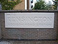 Former station entrance sign, showing the original Addison Road name