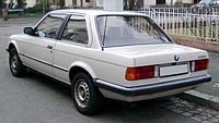 1985-1987 BMW 318i; rear view.