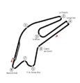 Original layout of Le Mans Bugatti, used in 1969–1970, 1976, 1979, 1983, 1985, 1987