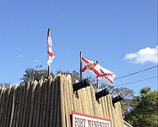 Flags of Florida in San Agustín (St. Augustine).jpg