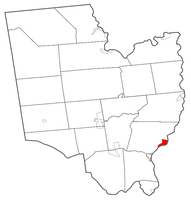 Map highlighting Stillwater's location within Saratoga County.
