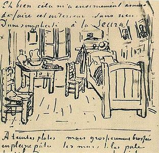 Croquis de La Chambre à coucher