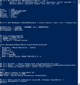 Windows Powershell in esecuzione su Windows 7