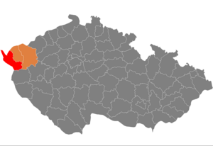 District location in the کارلووی واری بؤلگه‌سی‌ within the Czech Republic