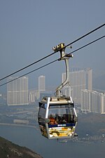 Linbana i Ngong Ping 360.