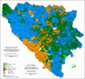 Етнички састав Босне и Херцеговине по насељима 1971. године