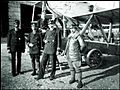 Ottoman naval aviators of the Naval Flight School (Deniz Tayyare Mektebi) at Yeşilköy; left to right: pilot Ahmet Ali (Çelikten), Sami (Uçan), İhsan and observer Hüseyin Kâmil (Görgün).