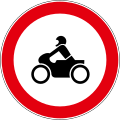 B15 No entry for motorcycles