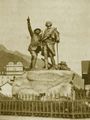 Image 35Chamonix, The Monument of Horace-Bénédict de Saussure and Jacques Balmat, in honor of their climb of Mont Blanc (from History of the Alps)