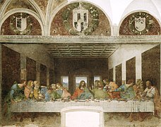 Cenacolo de Sante Marie delle Grazie, Leonardo, 1495-1497.
