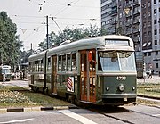 Gelede wagen 4733 in Milaan.