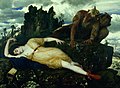 Schlafende Diana, von zwei Faunen belauscht von Arnold Böcklin