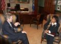 Senator Norm Coleman meeting with Judge Janice Rogers Brown prior to her confirmation