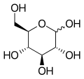 Glucose structure.svg