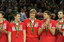 L'équipe médaillée de bronze à l'Eurobasket 2011