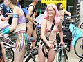 World Naked nude bike ride à Londres.