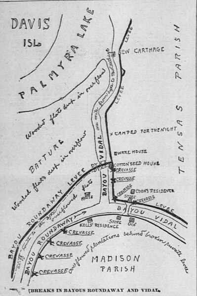 File:"Breaks in Bayous Roundaway and Vidal" The Times-Democrat, April 27, 1897.jpg