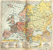 1907 linguistic and ethnographic map that indicates Ukrainians as "Little Russians or Ruthenians"