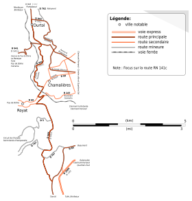 Carte de la route.