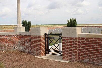 Le cimetière britannique.