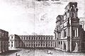 Progetto della piazza Sant'Eustachio Jean Hardouin-Mansart de Jouy (1754).