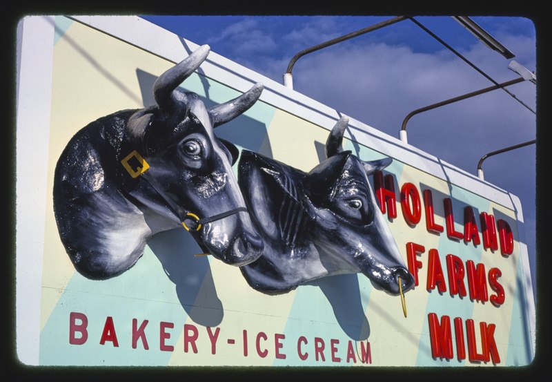 File:Holland Farms Dairy sign, Yorkville, New York LCCN2017709601.tif