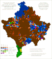 Ethnic structure of Kosovo and Metohija by settlements 1971.