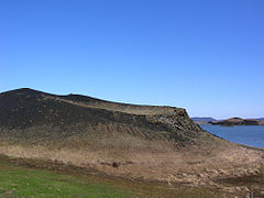 Rootless cone at Skútustaðir