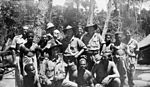 Members of M Special Unit with New Guineans in August 1945