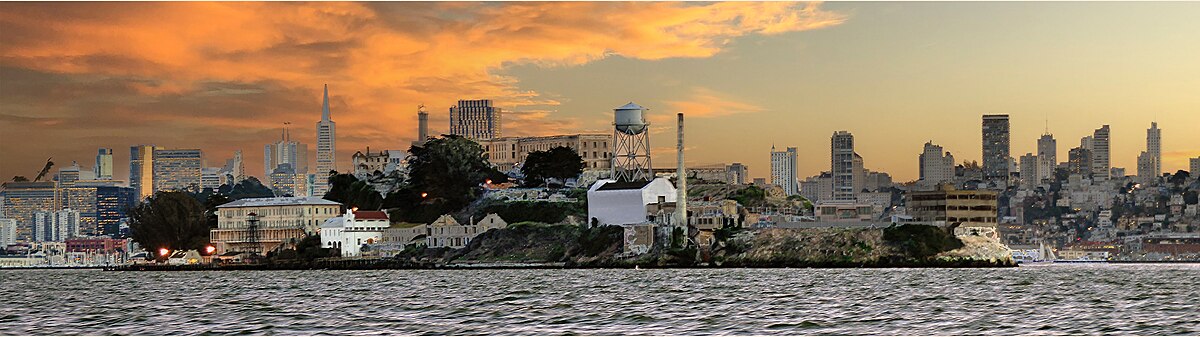 Alcatraz from the north by D Ramey Logan