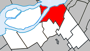 Lage in der regionalen Grafschaftsgemeinde Montérégie