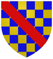 gold-blau geschacht (Wappen der Stadt Dreux)