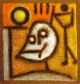 Tod und Feuer (Death and Fire), 1940, oil on distemper on jute, Zentrum Paul Klee, Bern