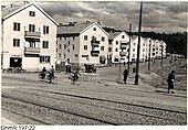 Hålekärrsgatan på Söderlingska ängen år 1939.