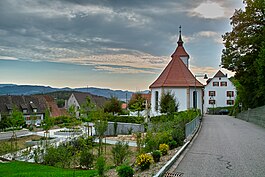 Himmelried with the church and municipality house