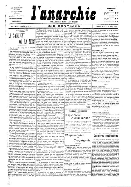 File:Libertad - Le Syndicat ou la mort, paru dans L'Anarchie, 20 décembre 1906.djvu