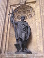 Statue de Saint-Vladimir à la Cathédrale Notre-Dame-de-Kazan de Saint-Pétersbourg en Russie.