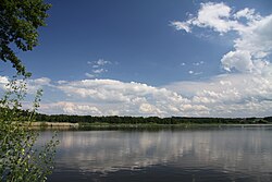 V jižních Čechách se nachází mnoho rybníků (zde rybník Řežabinec)