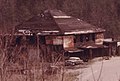 Coal company store in 1974, after it had been gutted by fire