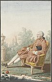 A portrait of Baron d'Holbach