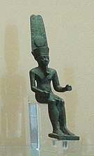 Estatueta de Ámon em bronze.