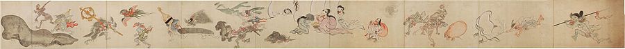 Hyakki Yagyō, Night Parade With One Hundred Demons scroll, Edo period, Japan, Metropolitan Museum of Art[18]